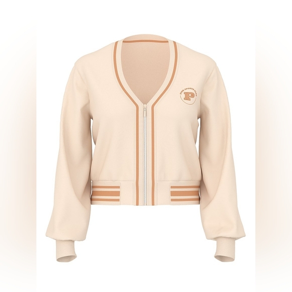 PINK by Victoria's Secret - Ivy Fleece Front-Zip Cardigan - Picture 5 of 6